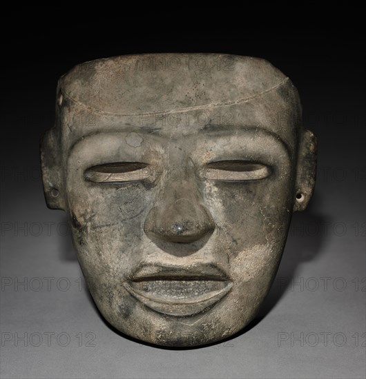 Mask, 1-550. Central Mexico, Teotihuacán style, Classic Period. Stone; overall: 15.7 x 15.3 x 7.9 cm (6 3/16 x 6 x 3 1/8 in.).