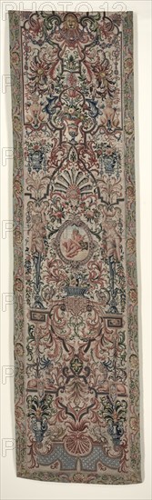 Pair of Needlework Bed Hangings, c. 1690. France, late 17th century. Petit point embroidery; silk and wool; overall: 344.2 x 89.7 cm (135 1/2 x 35 5/16 in.)