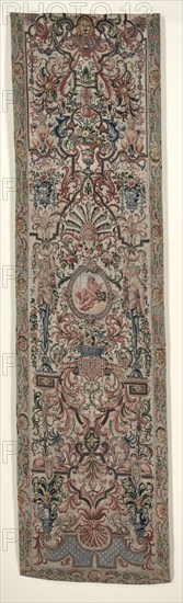 Pair of Needlework Bed Hangings, c. 1690. France, late 17th century. Petit point embroidery; silk and wool; overall: 344.2 x 89.7 cm (135 1/2 x 35 5/16 in.)