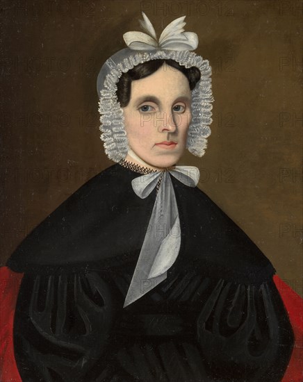 Sally Avery Olds; Nathaniel Olds, 1837. Jeptha Homer Wade (American, 1811-1890). Oil on canvas; unframed: 73.3 x 61 cm (28 7/8 x 24 in.); part 2: 87 x 71.8 x 5.7 cm (34 1/4 x 28 1/4 x 2 1/4 in.); part 3: 76.5 x 61.2 cm (30 1/8 x 24 1/8 in.).