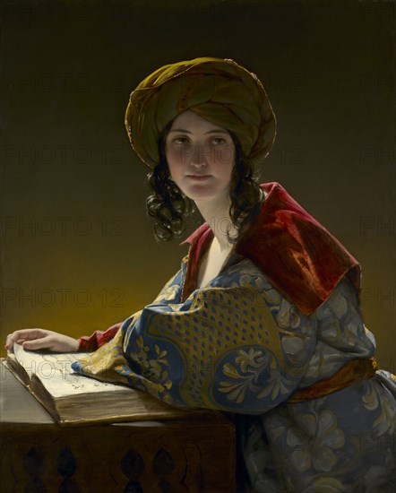 The Young Eastern Woman, 1838. Friedrich Amerling (Austrian, 1803-1887). Oil on fabric; framed: 106.5 x 90.5 x 9 cm (41 15/16 x 35 5/8 x 3 9/16 in.); unframed: 88.5 x 71.5 cm (34 13/16 x 28 1/8 in.).