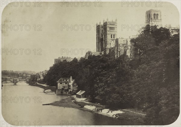 Durham Cathedral, 1858. Unidentified Photographer. Salted paper print, coated, from wet collodion negative; image: 21 x 29.8 cm (8 1/4 x 11 3/4 in.); matted: 50.8 x 61 cm (20 x 24 in.).