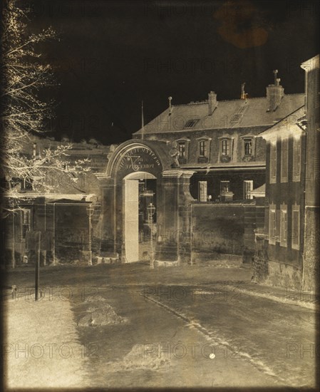 Doorway to Sèvres Factory, c. 1852. Louis-Rémy Robert (French, 1811-1882). Salted paper print, waxed, from waxed paper negative; image: 32.7 x 26.2 cm (12 7/8 x 10 5/16 in.)