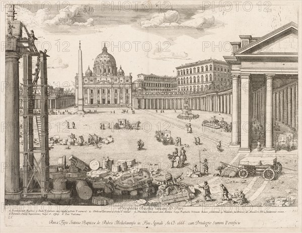 St. Peter's Basilica from "Prospectus Locurum Urbis Romae Insign[ium]