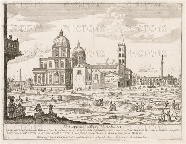 Santa Maria Maggiore from "Prospectus Locurum Urbis Romae Insign[ium]