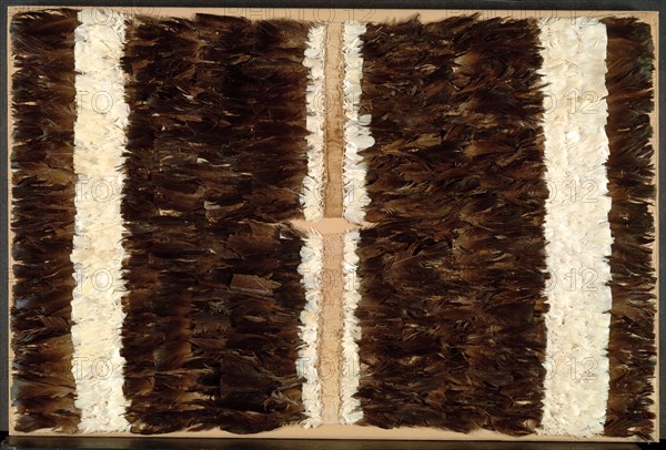 Feathered Tabard or Tunic, 600-1500. Andes, 7th-15th century. Black and white feathers sewn to cotton tabby ground; overall: 94.3 x 63.7 cm (37 1/8 x 25 1/16 in.)