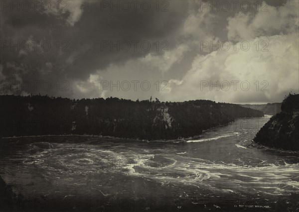 The Great Whirlpool, Niagara, c. 1880s. Unidentified Photographer. Albumen print from glass negative; image: 36.6 x 51.8 cm (14 7/16 x 20 3/8 in.); matted: 61 x 76.2 cm (24 x 30 in.)