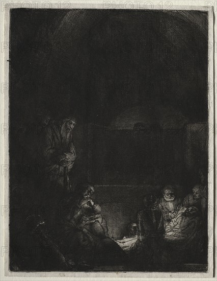 The Entombment, c. 1654. Rembrandt van Rijn (Dutch, 1606-1669). Etching, drypoint and engraving with surface tone; sheet: 21.8 x 16.8 cm (8 9/16 x 6 5/8 in.); platemark: 21.1 x 16 cm (8 5/16 x 6 5/16 in.)