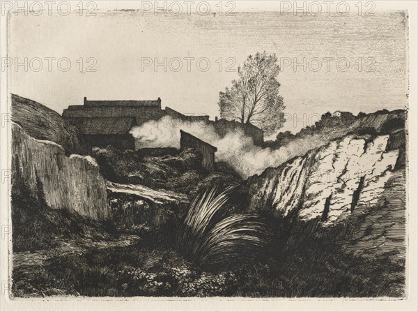 L'Estaque, 1878. André Paul Borel (French, 1828-1912). Etching; sheet: 36.3 x 52.3 cm (14 5/16 x 20 9/16 in.); plate: 23.8 x 32.9 cm (9 3/8 x 12 15/16 in.)