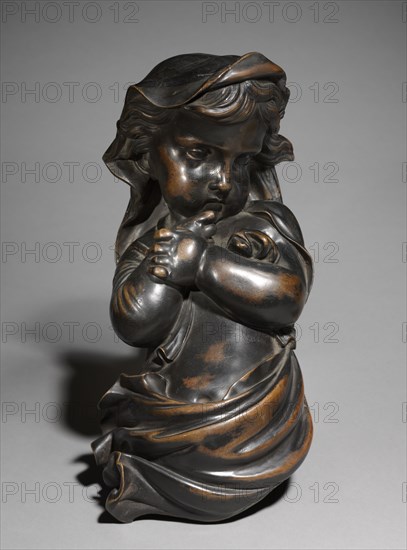 Winter, 1800s. France, 19th century. Bronze; overall: 37.8 x 19.1 x 13.7 cm (14 7/8 x 7 1/2 x 5 3/8 in.).