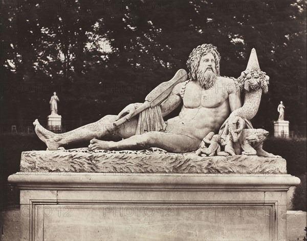 The Tiber, Tuileries Garden, Paris, 1859. Charles Nègre (French, 1820-1880). Albumen print from wet collodion negative; image: 36.5 x 44.6 cm (14 3/8 x 17 9/16 in.); matted: 55.9 x 66 cm (22 x 26 in.)