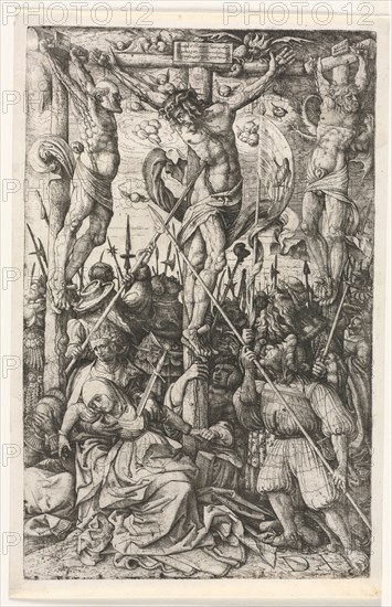 The Calvary, c. 1520. Daniel I Hopfer (German, c. 1470-1536). Etching