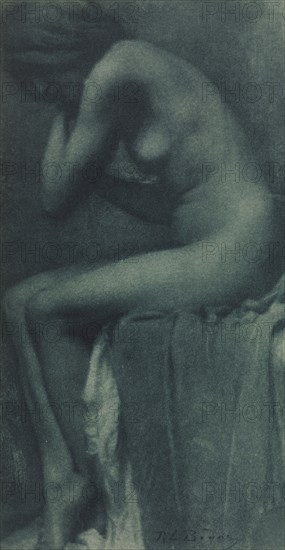 Camera Work: Study [Nude], 1906. René Le Bègue (French, 1857-1914). Photogravure