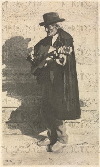 Camera Work: A Blind Musician - Granada, 1914. J. Craig Annan (British, 1864-1946). Photogravure