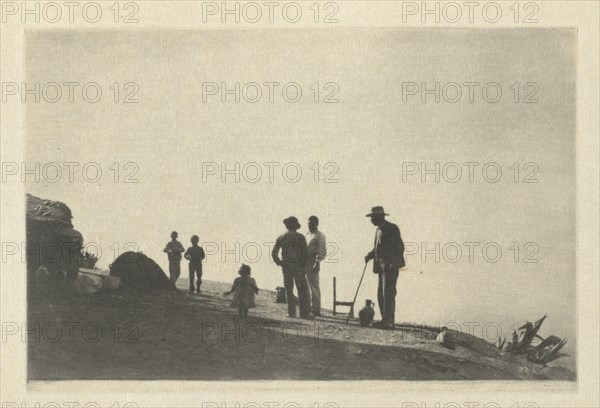 Camera Work: Group on a Hill Road - Granada, 1914. J. Craig Annan (British, 1864-1946). Photogravure