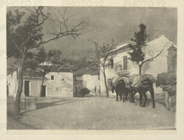 Camera Work: A Square - Ronda, 1914. J. Craig Annan (British, 1864-1946). Photogravure