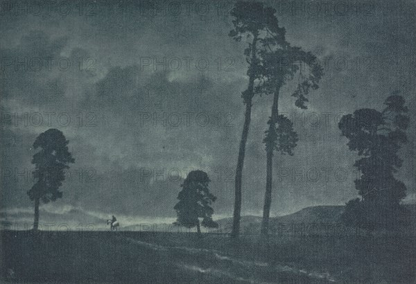 Camera Work: The Solitary Horseman, 1904. Theodor Hofmeister (German, 1868-1943), and Oskar Hofmeister (German, 1871-1937). Photogravure