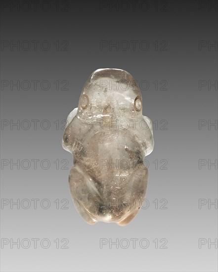 Frog Pendant, 100 BC - 300. Mexico, Guerrero, Mezcala, 2nd-3rd Century. Rock crystal; overall: 1.7 x 2.6 cm (11/16 x 1 in.).