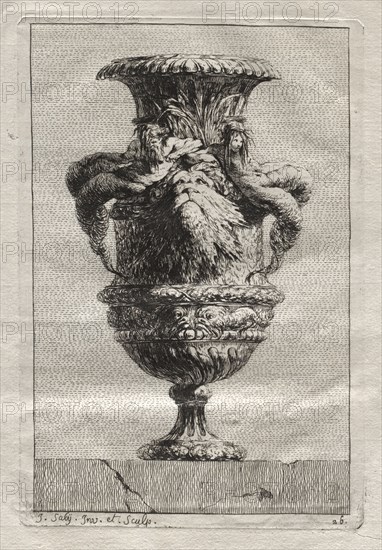 Suite of Vases:  Plate 26, 1746. Jacques François Saly (French, 1717-1776). Etching