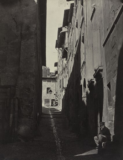 Joseph Méry, L'Histoire des rues de Marseille: Renovation of the Old City of Marseille, Rue Caves de l'Oratoire, 1862. Adolphe Terris (French, 1820-1900). Albumen print from wet collodion negative; image: 24.9 x 19.1 cm (9 13/16 x 7 1/2 in.); matted: 50.8 x 40.6 cm (20 x 16 in.)