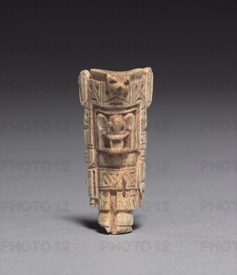 Sacrificer, 400-1000. Bolivia, Peru or Chile, Southern Highlands, early Tiwanaku style, 400-1000. Carved bone; overall: 5.1 cm (2 in.).