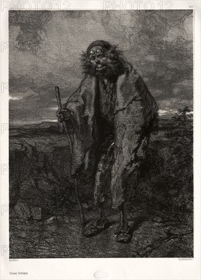Old and Modern Artists: Thomas Vireloque. Paul Gavarni (French, 1804-1866). Lithograph; overall: 27.3 x 20.3 cm (10 3/4 x 8 in.).