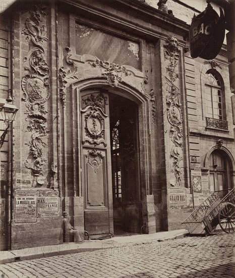 Street in Dijon, before 1870. Unidentified Photographer. Albumen print from wet collodion negative; image: 24.8 x 21.1 cm (9 3/4 x 8 5/16 in.); matted: 35.6 x 45.7 cm (14 x 18 in.).