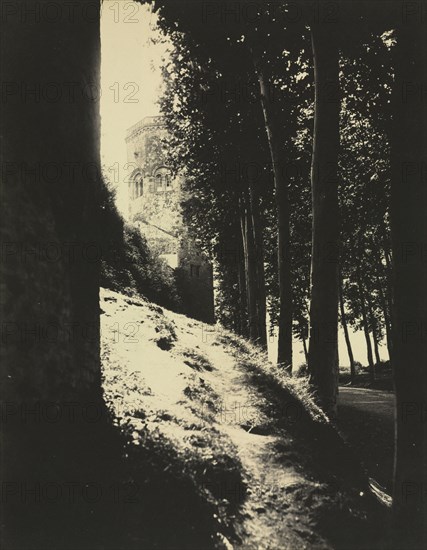 Autun, Tower of Ursulines, c. 1860s. Charles Lenormand (French, 1835-1904). Albumen print from wet collodion negative; image: 30.4 x 23.7 cm (11 15/16 x 9 5/16 in.); matted: 61 x 50.8 cm (24 x 20 in.).