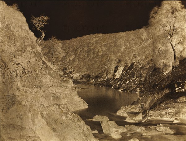 River Landscape, Scotland, c. 1858. Captain Horatio Ross (British, 1801-1886). Waxed paper negative; image: 25.1 x 31.6 cm (9 7/8 x 12 7/16 in.)