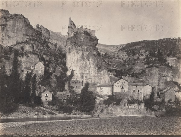 Gorges Du Tarn Castelbouc, 1870s. A. Trantoul (French). Salted paper print from wet collodion negative; image: 18.8 x 25.4 cm (7 3/8 x 10 in.); paper: 19.3 x 25.4 cm (7 5/8 x 10 in.); matted: 35.6 x 45.7 cm (14 x 18 in.).