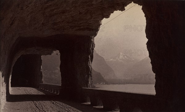 Untitled (Rocky Arcade), 19th century. Unidentified Photographer. Albumen print from wet collodion negative; paper: 9.5 x 15.6 cm (3 3/4 x 6 1/8 in.); matted: 30.6 x 35.6 cm (12 1/16 x 14 in.)