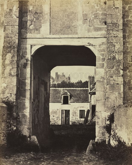 Rural Estate Seen Through Archway, 1860s. André Philippe Régnier (French, 1837-1913). Albumen print from wet collodion negative; image: 29.9 x 24 cm (11 3/4 x 9 7/16 in.); mounted: 48.6 x 37.5 cm (19 1/8 x 14 3/4 in.); matted: 55.9 x 45.7 cm (22 x 18 in.)