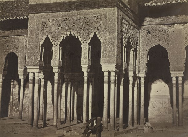 Courtyard, Alhambra, 1857-58. Charles Clifford (British, 1819-1883). Albumen print from wet collodion negative; image: 29.5 x 40.7 cm (11 5/8 x 16 in.); matted: 50.8 x 61 cm (20 x 24 in.)