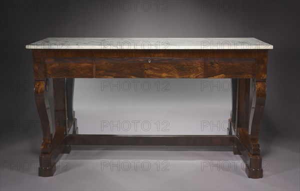 Sideboard, c. 1840. Firm of Duncan Phyfe and Son (American, 1768-1854). Chiefly rosewood veneer with pine and poplar secondary woods; overall: 99 x 168.9 x 59.7 cm (39 x 66 1/2 x 23 1/2 in.).