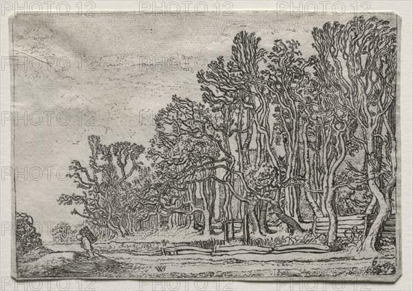 The Set of the Landscapes: Two Plank-Hedges, 1616. Willem Pietersz Buytewech (Dutch, 1591/92-1624). Etching; sheet: 8.8 x 12.7 cm (3 7/16 x 5 in.)