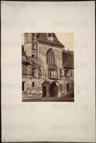 Hotel Jacques Coeur at Bourges, c. 1865. Constant Alexandre Famin (French, 1827-1888). Albumen print from wet collodion negative; image: 26.1 x 19.7 cm (10 1/4 x 7 3/4 in.); mounted: 52.9 x 35.5 cm (20 13/16 x 14 in.); matted: 55.9 x 45.7 cm (22 x 18 in.).