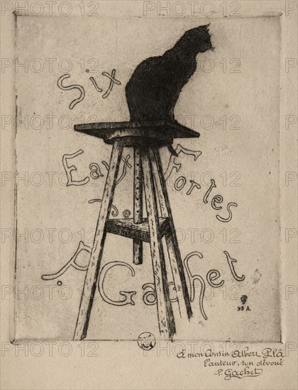 Six Etchings: Frontispiece, 1895. Paul Gachet (French, 1828-1909). Etching; sheet: 32.5 x 25 cm (12 13/16 x 9 13/16 in.); platemark: 21 x 17.1 cm (8 1/4 x 6 3/4 in.).