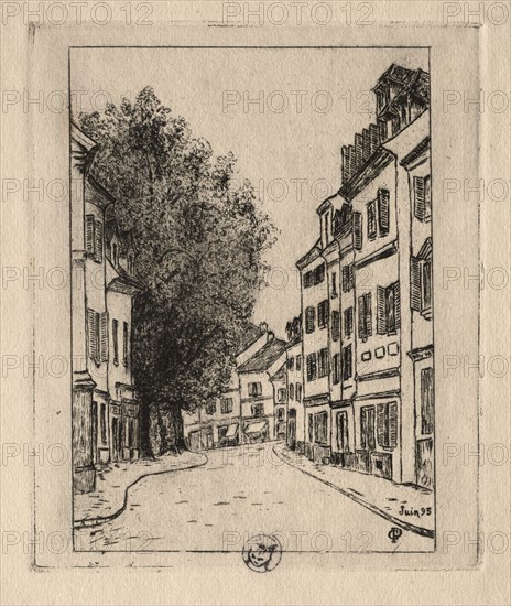 Six Etchings: Notre Dame, Pontoise, 1895. Paul Gachet (French, 1828-1909). Etching; sheet: 32.4 x 25.2 cm (12 3/4 x 9 15/16 in.); platemark: 21 x 17 cm (8 1/4 x 6 11/16 in.).