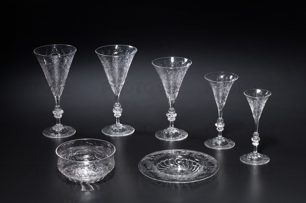 Place Setting, c. 1890-1920. Probably America, late 19th-early 20th century. Glass; overall: 20.3 x 9.6 cm (8 x 3 3/4 in.).