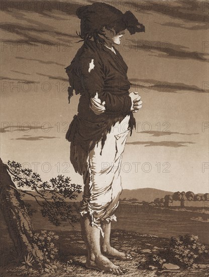 The Young Beggars, c. 1800 . Karl Ludwig Bernhard Buchhorn (German, 1770-1856). Aquatint; sheet: 30.9 x 23.3 cm (12 3/16 x 9 3/16 in.); platemark: 25.1 x 19.4 cm (9 7/8 x 7 5/8 in.).