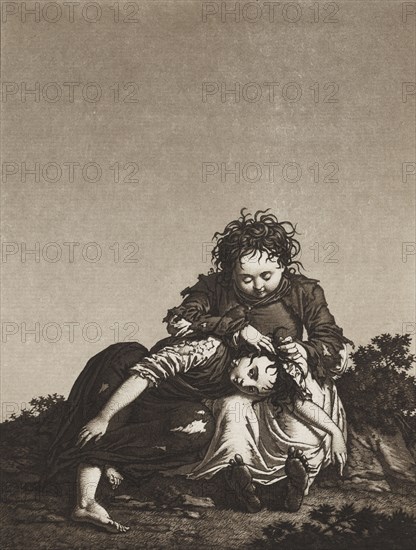 The Young Beggars, c. 1800. Karl Ludwig Bernhard Buchhorn (German, 1770-1856). Aquatint; sheet: 31.2 x 23.4 cm (12 5/16 x 9 3/16 in.); platemark: 25.4 x 20 cm (10 x 7 7/8 in.).