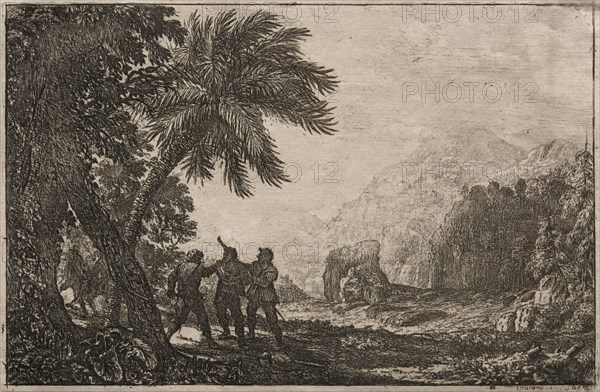 Landscape with Brigands, 1633. Claude Lorrain (French, 1604-1682). Etching; sheet: 13.8 x 20.8 cm (5 7/16 x 8 3/16 in.); platemark: 13.1 x 20 cm (5 3/16 x 7 7/8 in.).