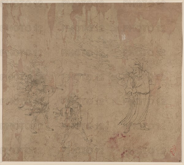 Album of Daoist and Buddhist Themes: Procession of Daoist Deities: Leaf 18