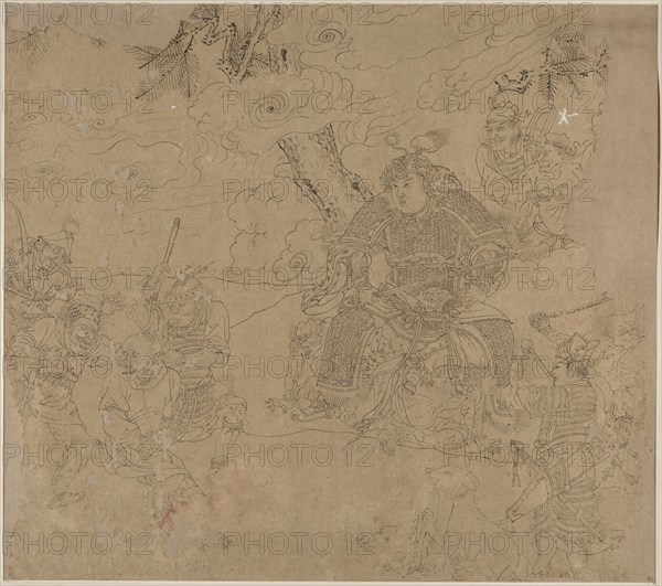 Album of Daoist and Buddhist Themes: Search the Mountain: Leaf 41, 1200s. China, Southern Song dynasty (1127-1279). Album, ink on paper (fifty leaves); sheet: 34.3 x 38.5 cm (13 1/2 x 15 3/16 in.).