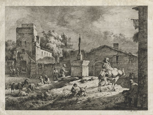 View of Saint-Andeol, 1774. Jean Jacques de Boissieu (French, 1736-1810). Etching and drypoint; sheet: 30.5 x 42.2 cm (12 x 16 5/8 in.); platemark: 28.8 x 37.2 cm (11 5/16 x 14 5/8 in.)