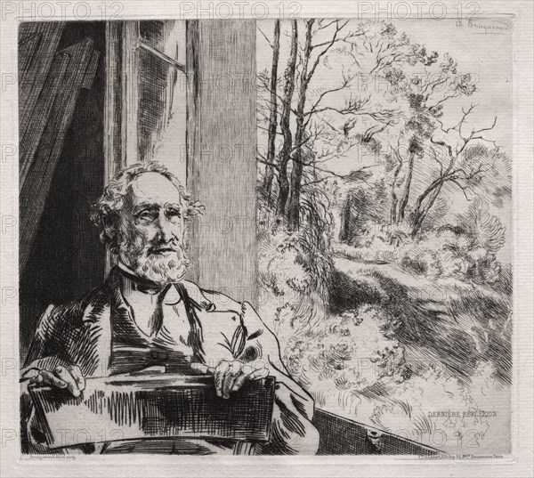 Portrait of Meyer Heine, 1860s. Félix Bracquemond (French, 1833-1914), A. Cadart & Bard Hausmann, 56, Paris. Etching; sheet: 35.7 x 50.8 cm (14 1/16 x 20 in.); platemark: 22 x 24.5 cm (8 11/16 x 9 5/8 in.).