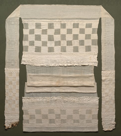 Loincloth, 1200-1460s. Peru, North Coast, Chimú style, 1200-1460s. Cotton; plain weave, brocaded and complex alternating gauze with 5 shots of plain weave between gauze shots; overall: 151.1 x 57.2 cm (59 1/2 x 22 1/2 in.); mounted: 167.6 x 71.1 cm (66 x 28 in.)