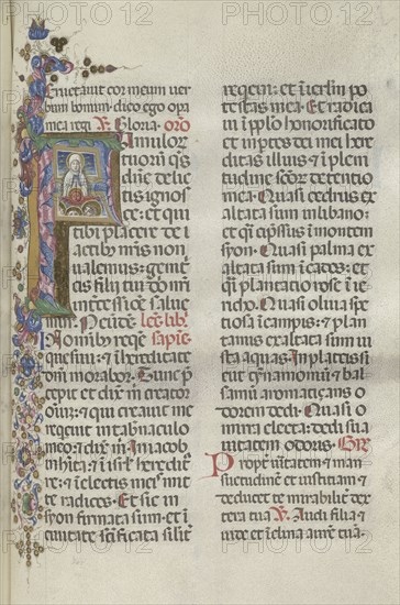 Missale: Fol. 306: Assumption of the Virgin, 1469. Bartolommeo Caporali (Italian, c. 1420-1503), assisted by Giapeco Caporali (Italian, d. 1478). Ink, tempera and burnished gold on vellum ; overall: 35 x 25 cm (13 3/4 x 9 13/16 in.).