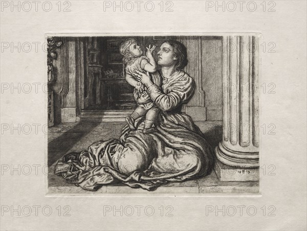 The Father's Leave-Taking, 1879. William Holman Hunt (British, 1827-1910), H. Blair Ansdell for The Portfolio of Etching Club, 1879, Plate 12. Etching; sheet: 30.4 x 48 cm (11 15/16 x 18 7/8 in.); platemark: 19.1 x 25 cm (7 1/2 x 9 13/16 in.)