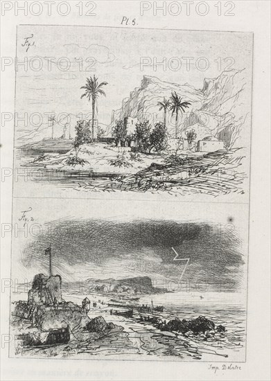 Traité de La Gravure a l’eau forte: Plate 5, 1866. Maxime Lalanne (French, 1827-1886), Cadar and Luquet. Etching; platemark: 18.1 x 11.6 cm (7 1/8 x 4 9/16 in.); book page: 23.2 x 15 cm (9 1/8 x 5 7/8 in.)
